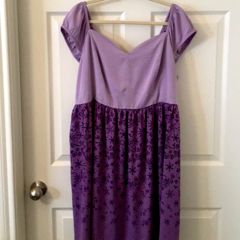 Tangled inspired Torrid dress with pockets